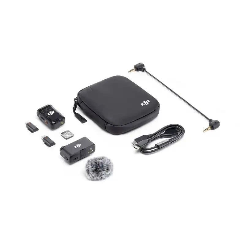 DJI MIC 2 Conexión Bluetooth directa Alcance de 250 m 18 horas de tiempo de funcionamiento.