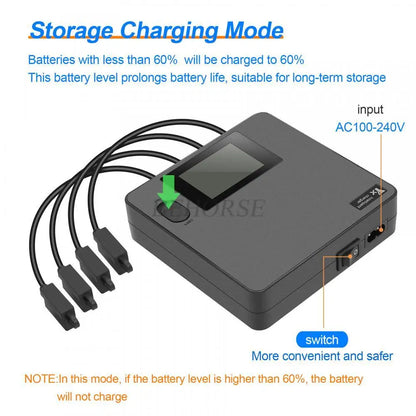 Cargador USB con pantalla digital a color para mantenedor y descargador de batería, accesorios para drones DJI Air 3S/Air 3