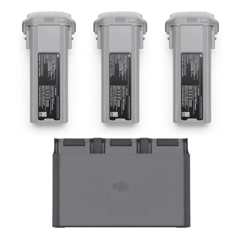 Batería de vuelo inteligente DJI Air 3S con capacidad de 4276 mAh proporciona 45 minutos de autonomía de vuelo.