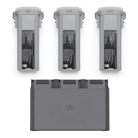 Batería de vuelo inteligente DJI Air 3S con capacidad de 4276 mAh proporciona 45 minutos de autonomía de vuelo.