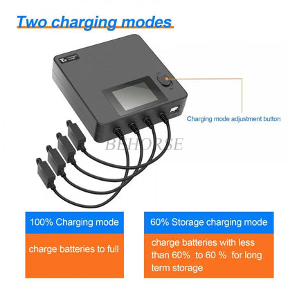 Cargador USB con pantalla digital a color para mantenedor y descargador de batería, accesorios para drones DJI Air 3S/Air 3