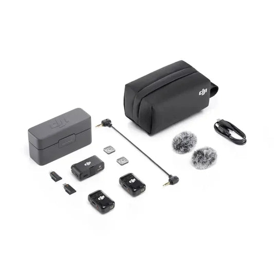 DJI MIC 2 Conexión Bluetooth directa Alcance de 250 m 18 horas de tiempo de funcionamiento.