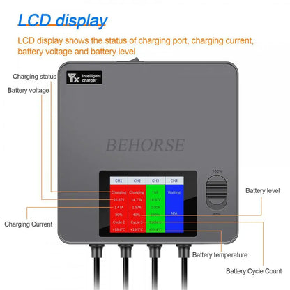 Cargador USB con pantalla digital a color para mantenedor y descargador de batería, accesorios para drones DJI Air 3S/Air 3