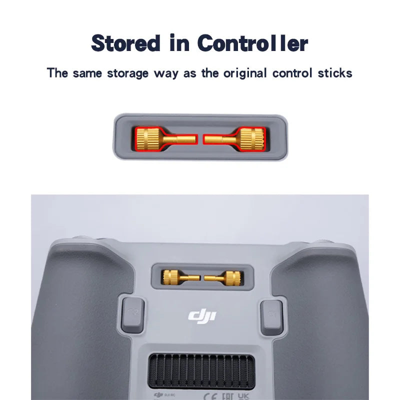 Joysticks de control remoto para DJI Air 3 RC 2/RC de aleación de aluminio para DJI Mini 3 Pro/Mini 3/Mavic 3 Pro/Mini 4 Pro. Accesorio para drones.