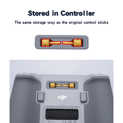 Joysticks de control remoto para DJI Air 3 RC 2/RC de aleación de aluminio para DJI Mini 3 Pro/Mini 3/Mavic 3 Pro/Mini 4 Pro. Accesorio para drones.