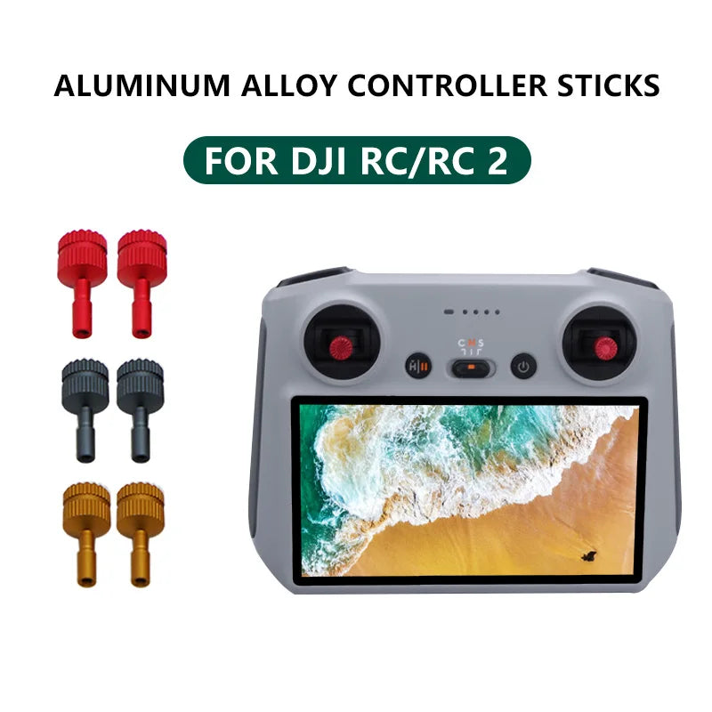 Joysticks de control remoto para DJI Air 3 RC 2/RC de aleación de aluminio para DJI Mini 3 Pro/Mini 3/Mavic 3 Pro/Mini 4 Pro. Accesorio para drones.