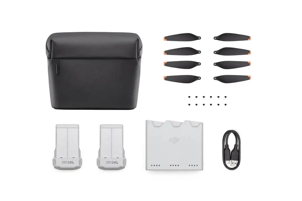 Kit DJI Mini 3 Pro Fly More, batería de vuelo inteligente, cargador bidireccional, hélices y bolsa de hombro para Mini 3 Pro